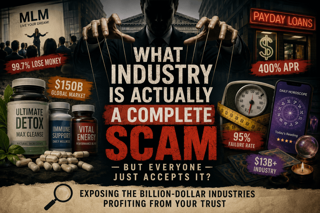 What Industry Is Actually a Scam 2025 Investigation Into MLMs, Supplements & Payday Loans